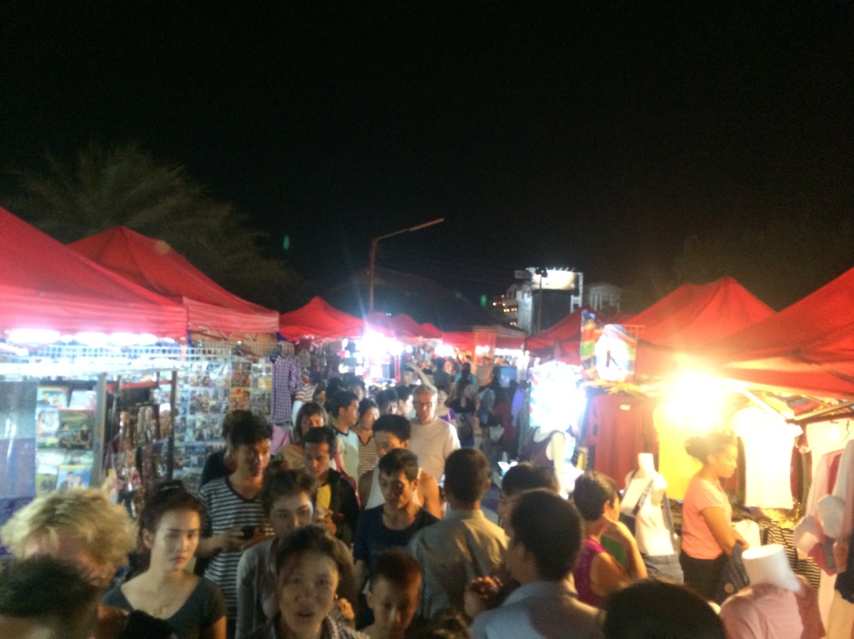 Night markets in Vientiane